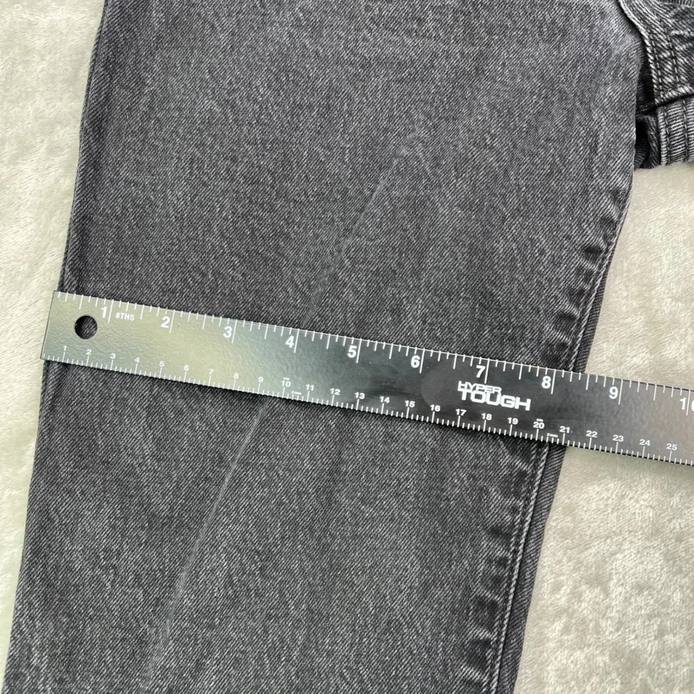 Levi's Premium‎ Wedgie Bootcut Jeans Mens 26 Black Solid Denim Button Fly Flare